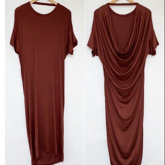 Michelle by Comune Streater Modal T-shirt Dress in Brick Size Small - Picture 1 of 10